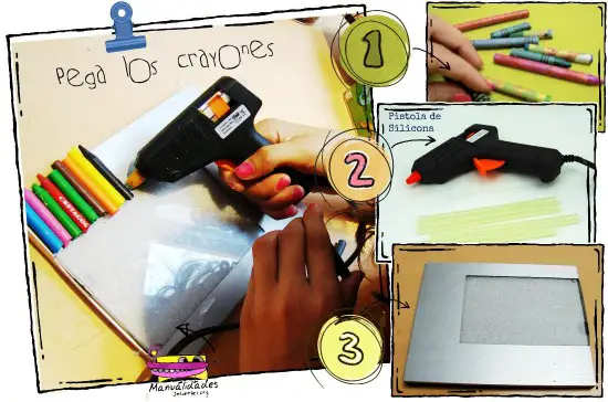 Cómo hacer un marco de crayones