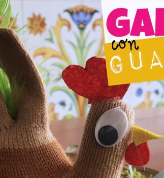 Cómo hacer una gallina con guantes