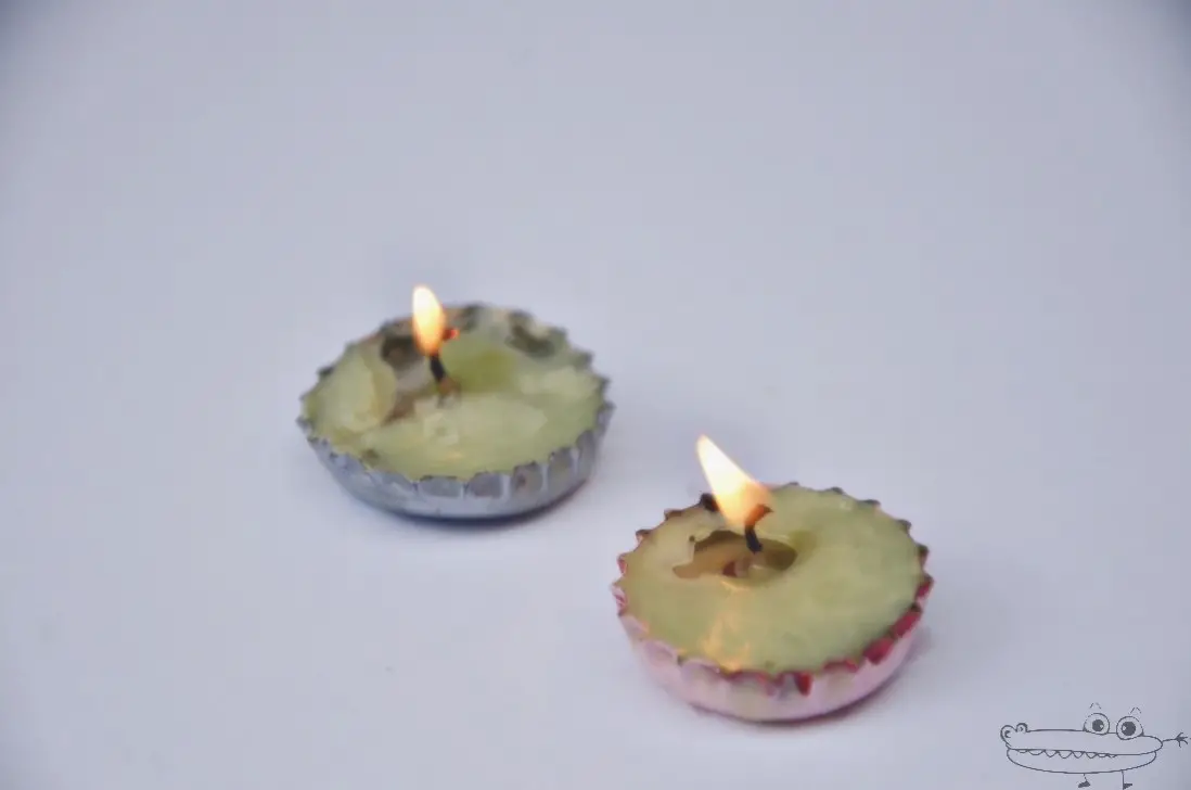 Mini velas con chapas