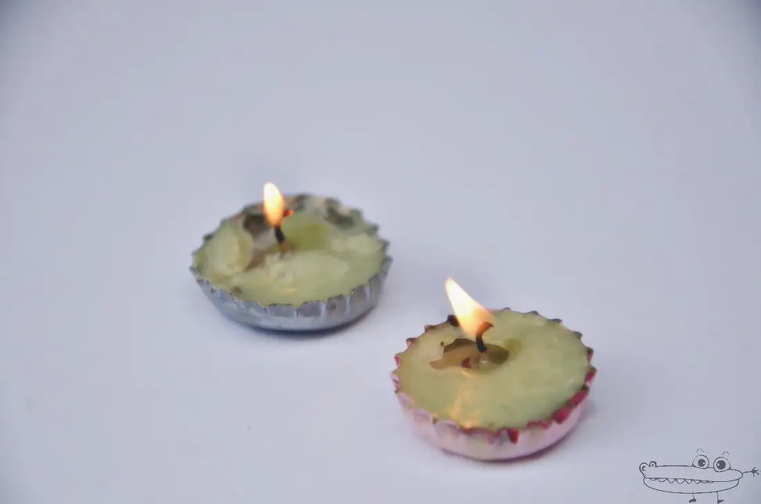 Mini velas con chapas