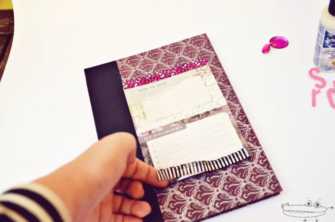 Diario secreto con scrapbooking