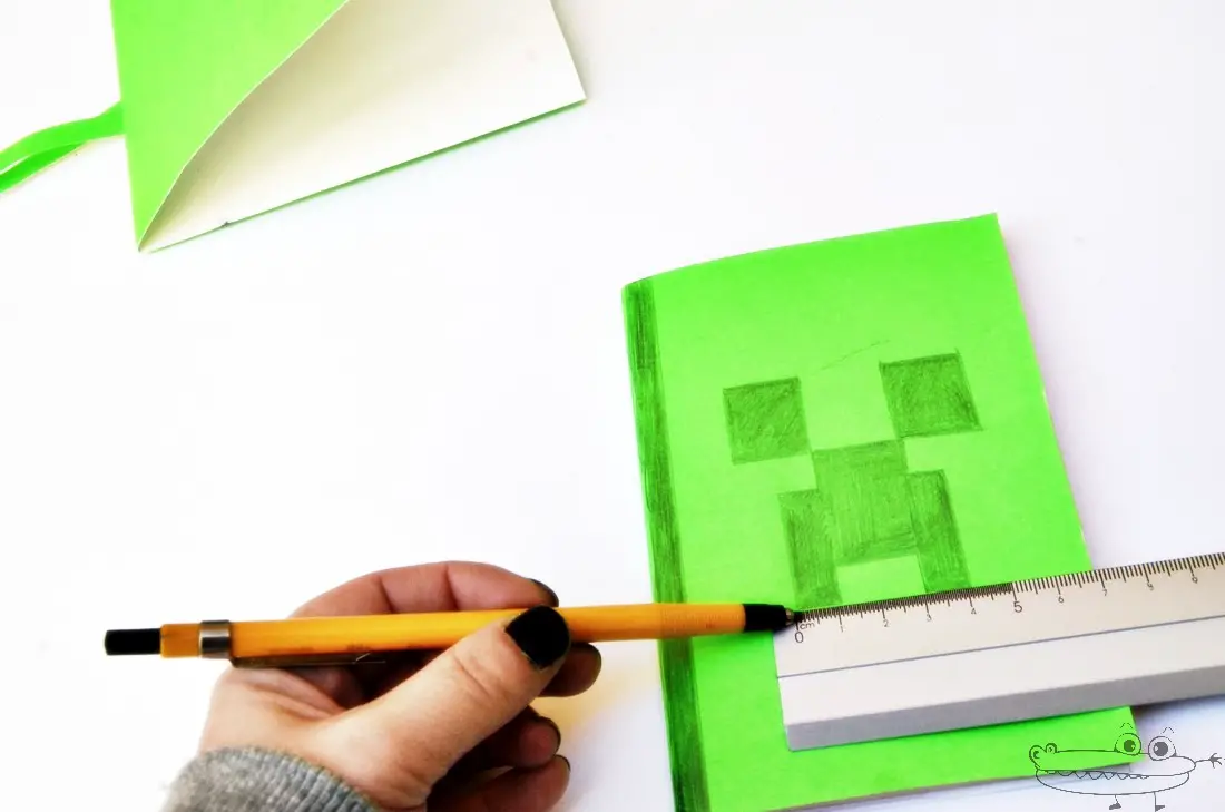 dibujar la libreta minecraft