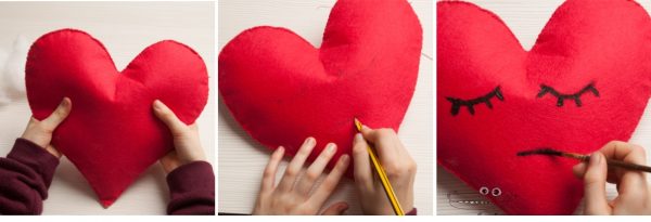 Cojín Decorativo En Forma De Corazón Diseño Luna Gris | Träumeland
