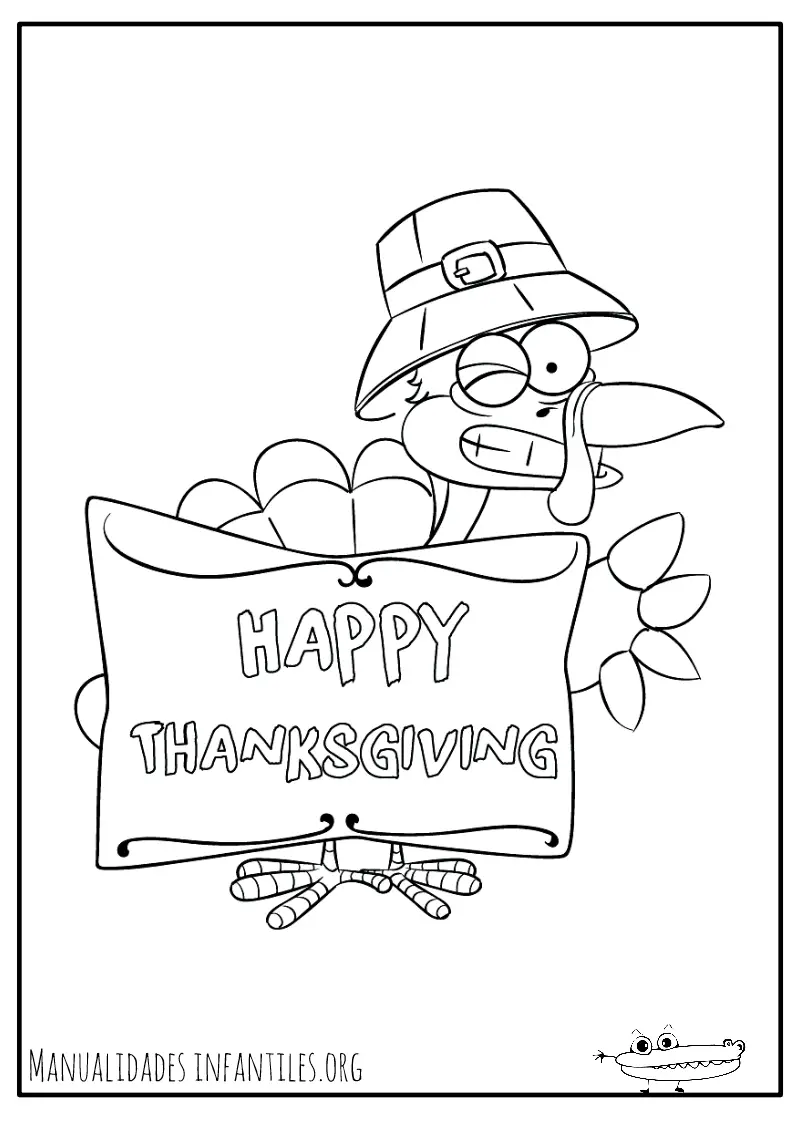 Turquía Pilgrim Hat Thanksgiving personaje de dibujos animados Imagen  Vector de stock  Alamy