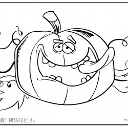 Dibujo calabaza de halloween