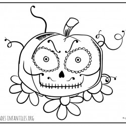 Dibujo de calabaza catrina