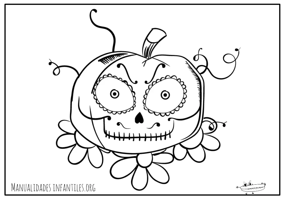 Dibujos Día de Muertos -Manualidades Infantiles