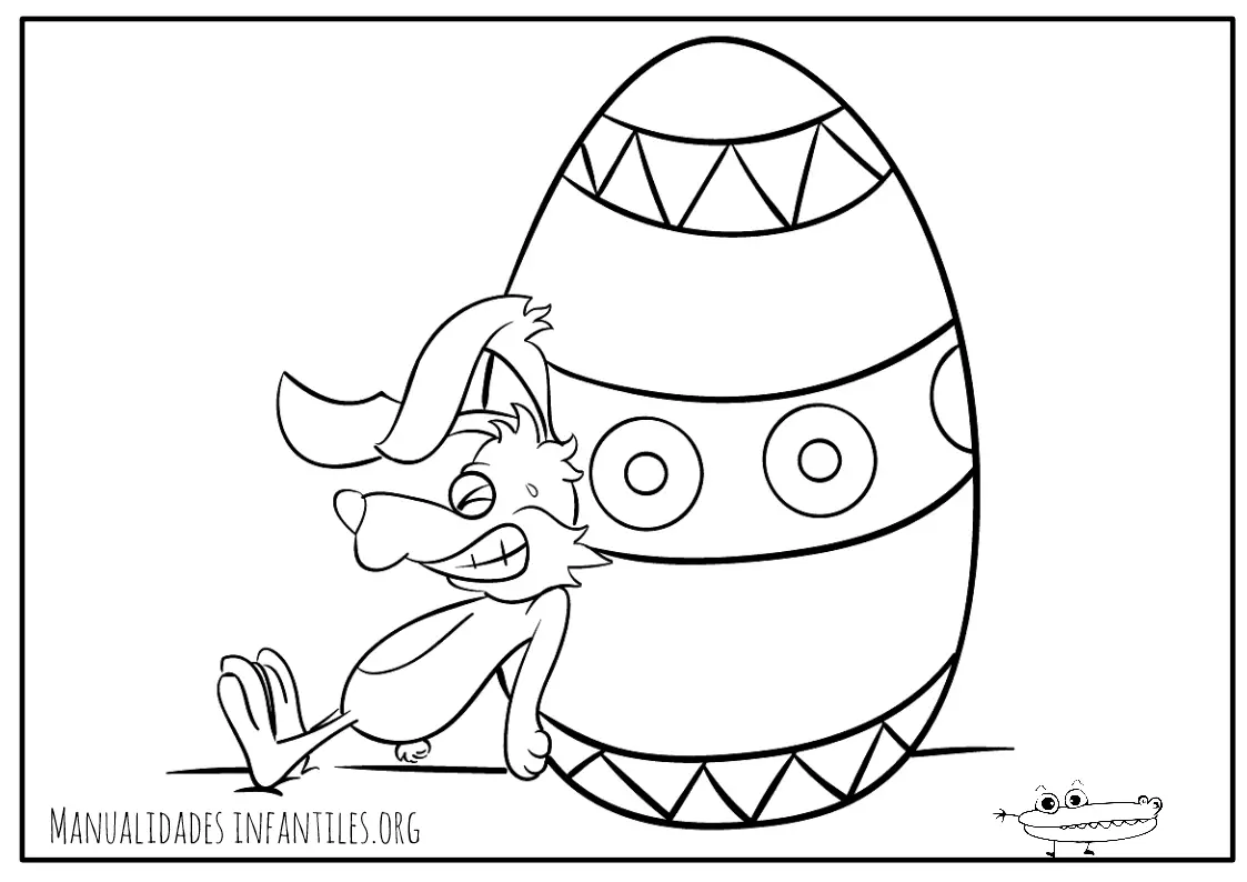 Dibujos de el conejo de Pascua -Manualidades Infantiles