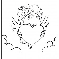 Dibujo de cupido corazon