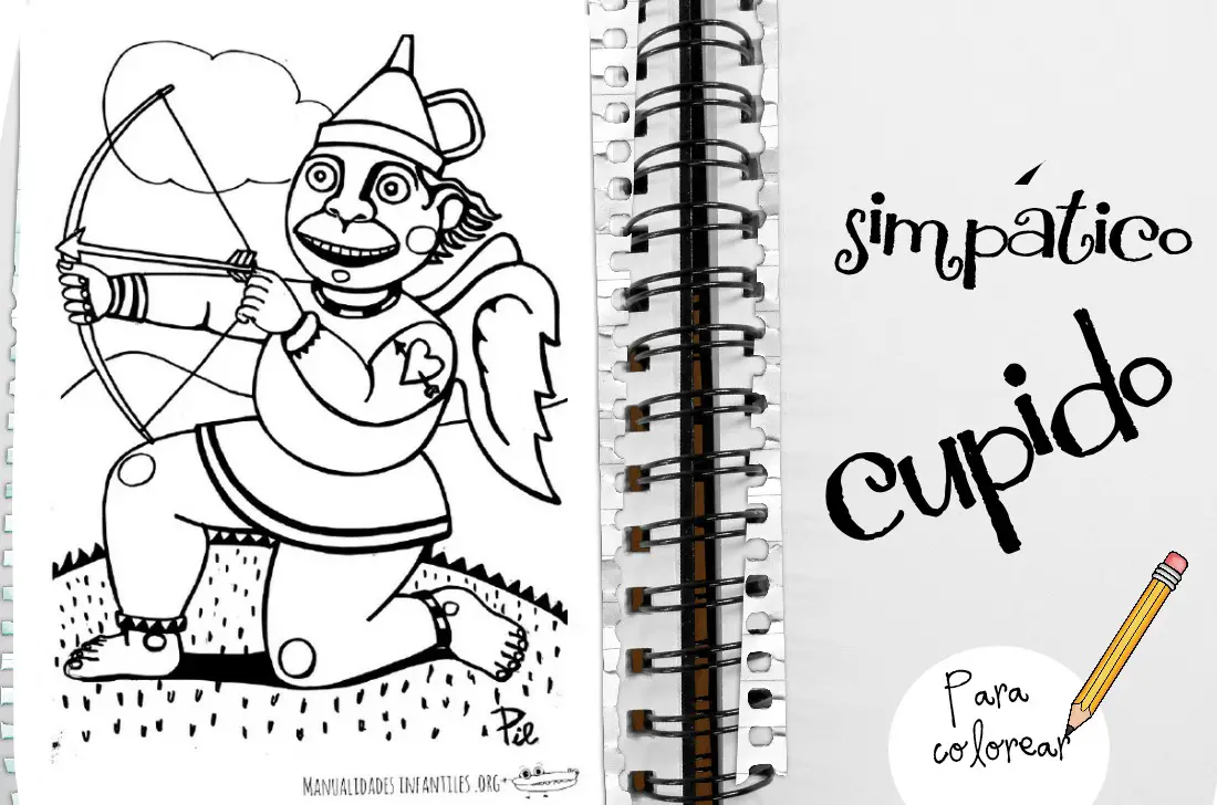 Dibujo de cupido simpatico