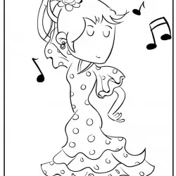 Dibujo de flamenca
