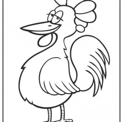 Dibujo de una gallina