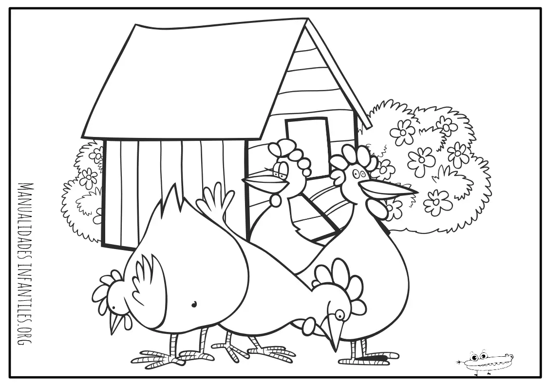 Dibujos de animales de granja -Manualidades Infantiles