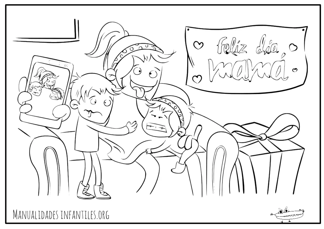 Dibujos para el Día de la Madre -Manualidades Infantiles