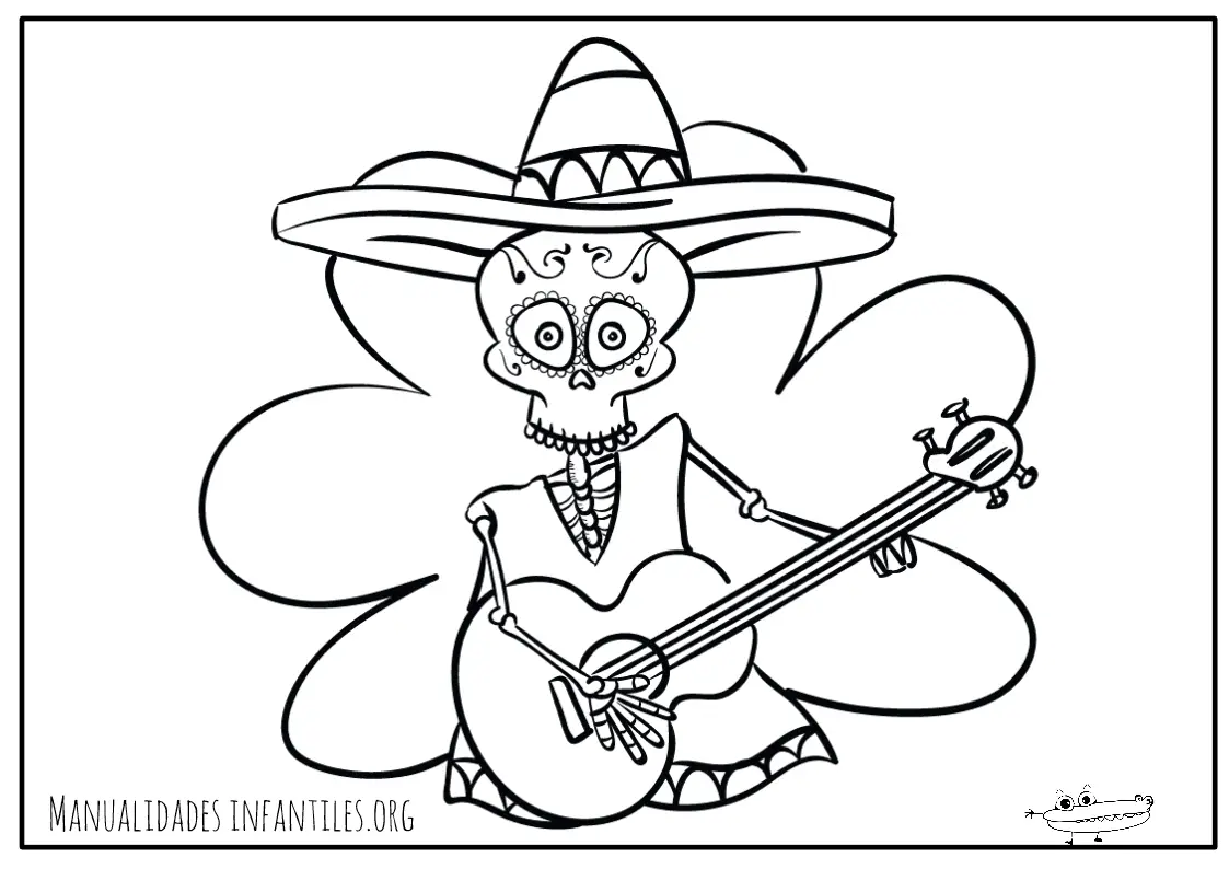 Dibujos Día de Muertos -Manualidades Infantiles