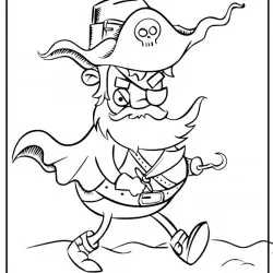 Dibujo de pirata para halloween