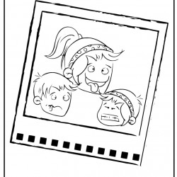 Dibujo de selfie para el dia de la madre
