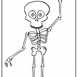 Dibujo de un esqueleto