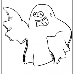 Dibujo de un fantasma para halloween