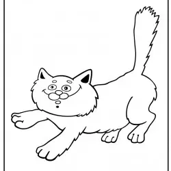 Dibujo de un gato siamés