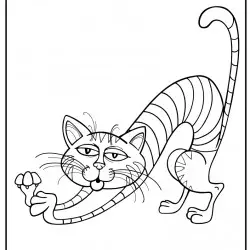 Dibujo de un gato sigiloso