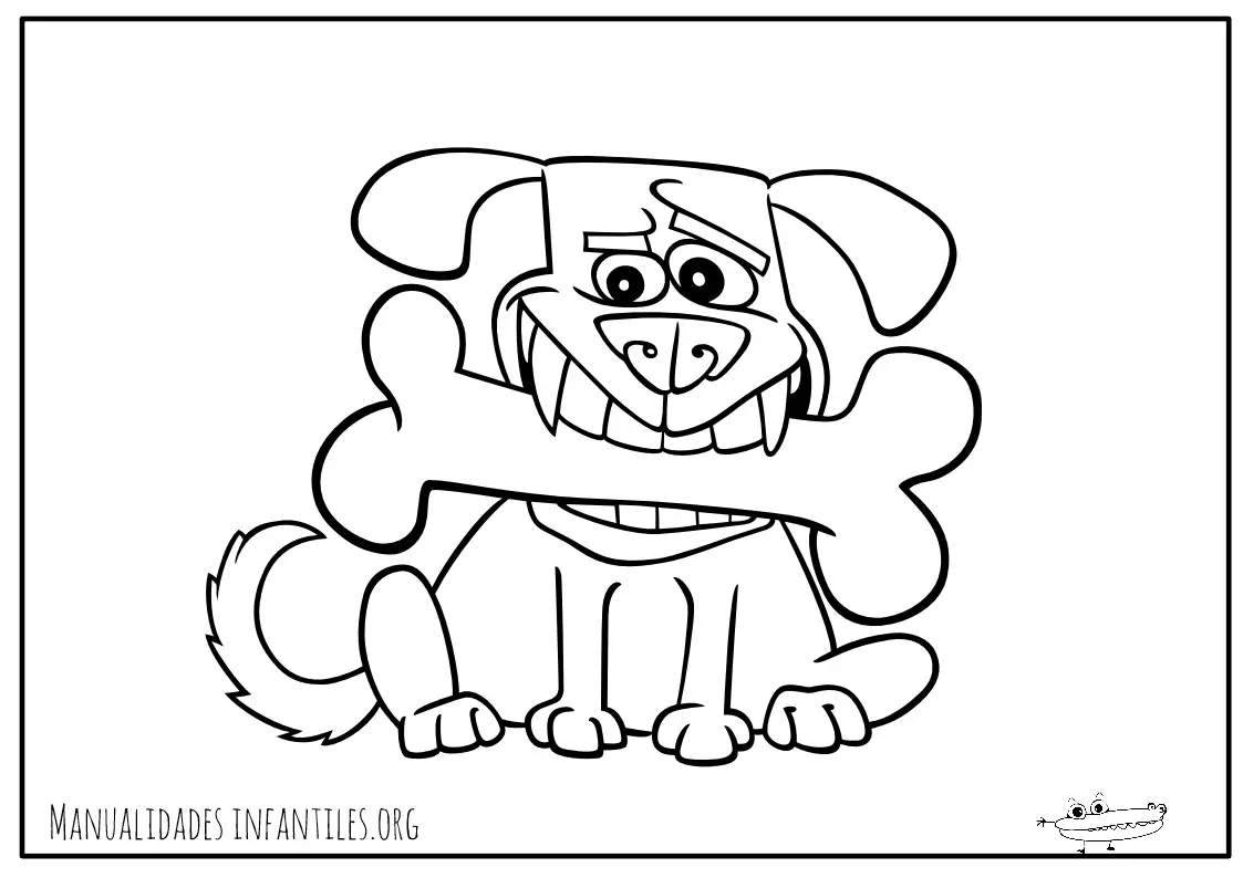 Dibujos de perros para colorear -Manualidades Infantiles