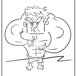 Dibujo del Increible Hulk