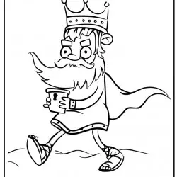 Dibujo del Rey Melchor