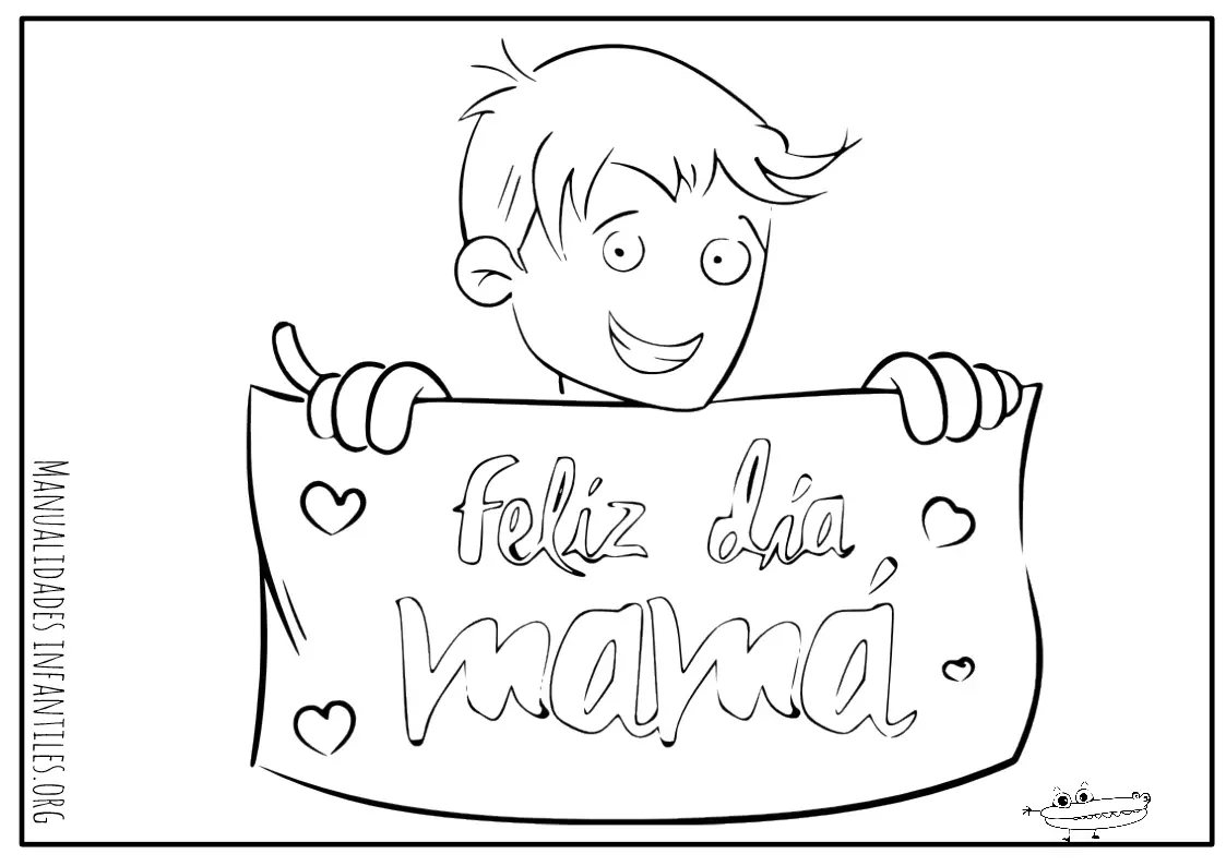 Dibujos para el Día de la Madre -Manualidades Infantiles