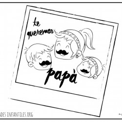 Dibujo te queremos papa