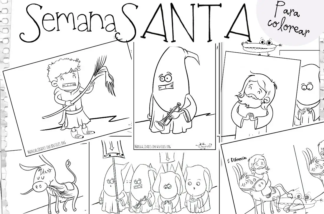 Dibujos de Semana Santa -Manualidades Infantiles