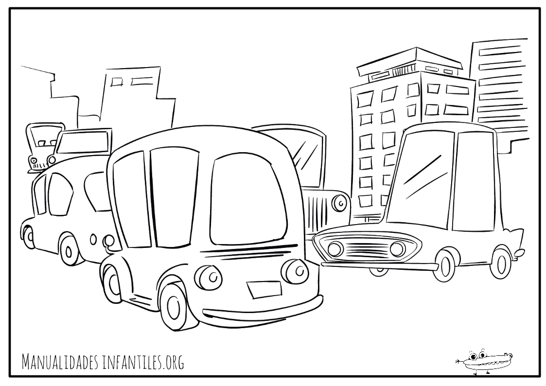 Dibujos de vehículos -Manualidades Infantiles