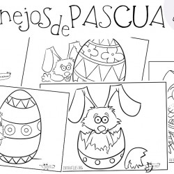 Dibujos de conejos de Pascua