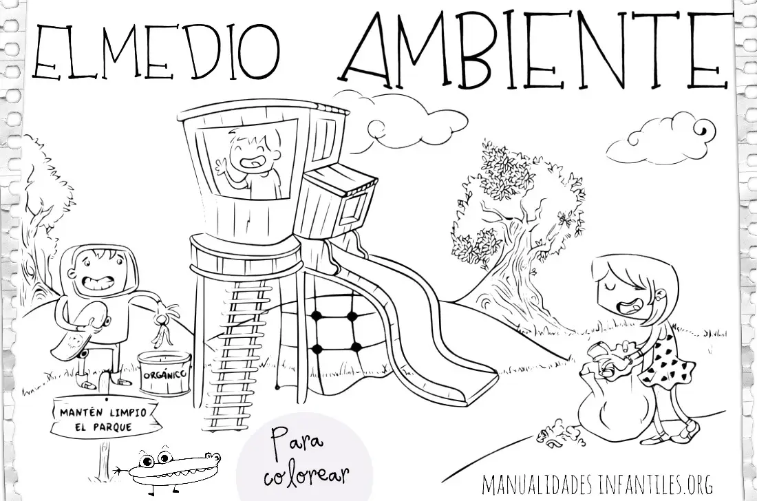 Dibujos del medio ambiente para colorear