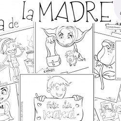 Dibujos dia de la madre para colorear