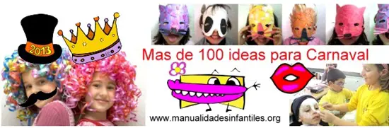 manualidades infantiles ideas para Carnaval