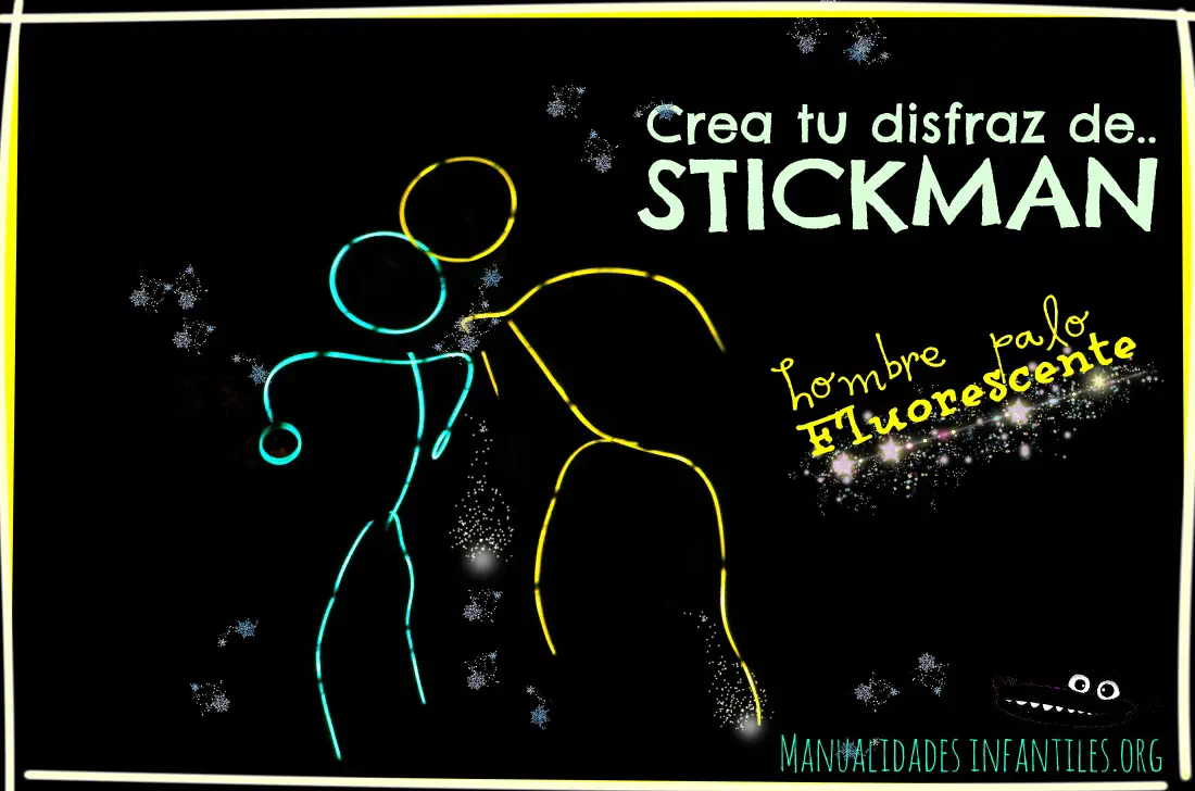 Disfraces luminosos Stickman