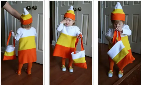choque Conquista módulo Disfraz de Candy Corn para bebe -Manualidades Infantiles