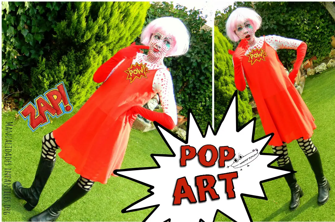 suspicaz ¿Cómo dilema Disfraz de cómic Pop Art - Disfraces creativos para niños