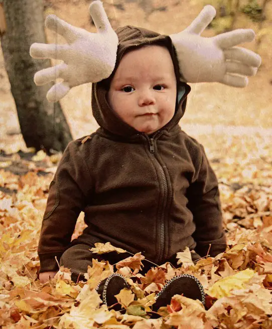 imagen Nuez Alboroto Disfraz de Reno para bebe -Manualidades Infantiles