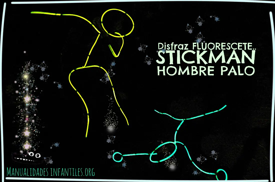 Disfraz fluorescente Stickman