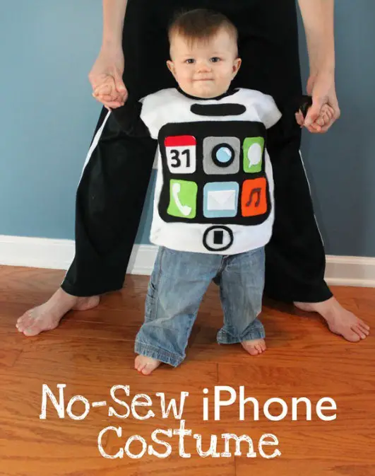 disfraz iphone bebe
