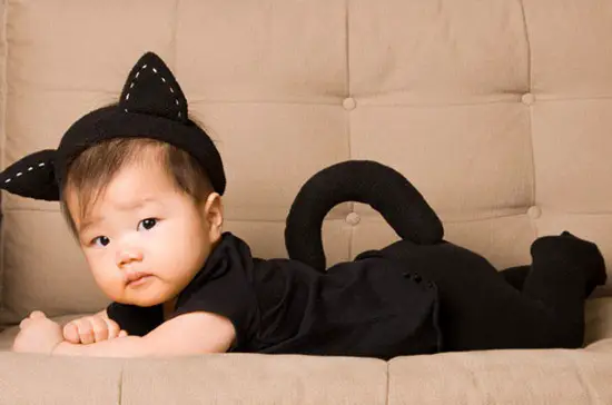 Disfraz de gatita bebe -Manualidades Infantiles
