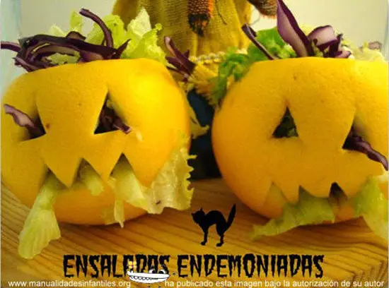 ensalada endemoniada recetas para halloween