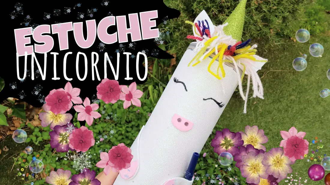 Estuche unicornio en goma eva