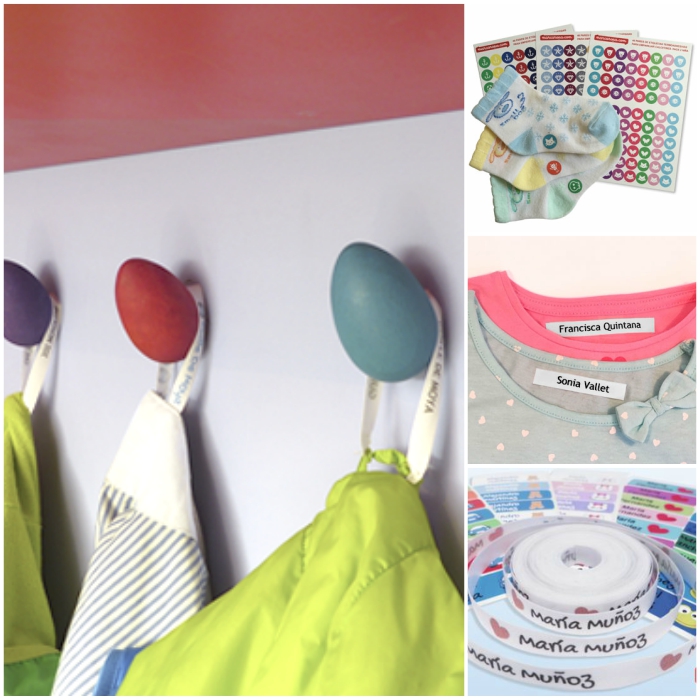 Etiquetas identificativas para el cole