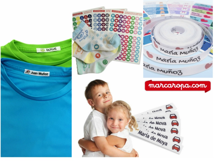 Etiquetas para marcar la ropa del cole