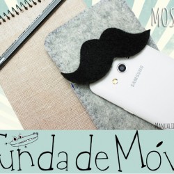 Funda de movil mostacho