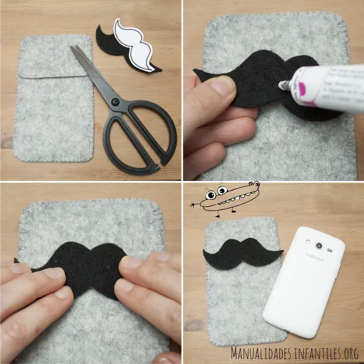 Funda de movil mostacho paso 3