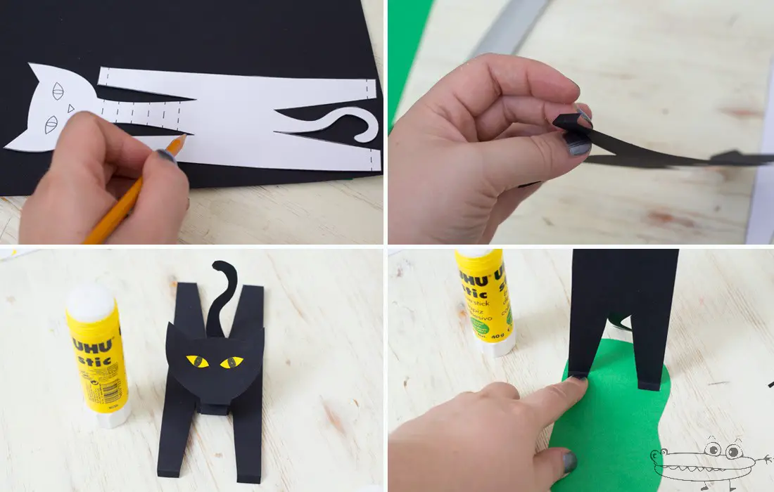 Cómo hacer un gato de papel paso a paso